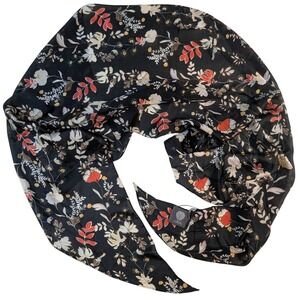 Vince Camuto Womens Oblong Scarf – Pomegranate Floral Print‎ One Size